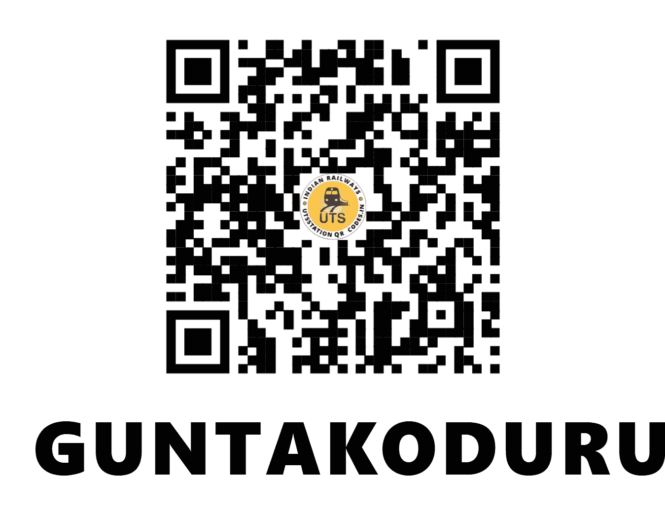 UTS QR Code for GUNTAKODURU - GUK - SC (ANDHRA PRADESH)